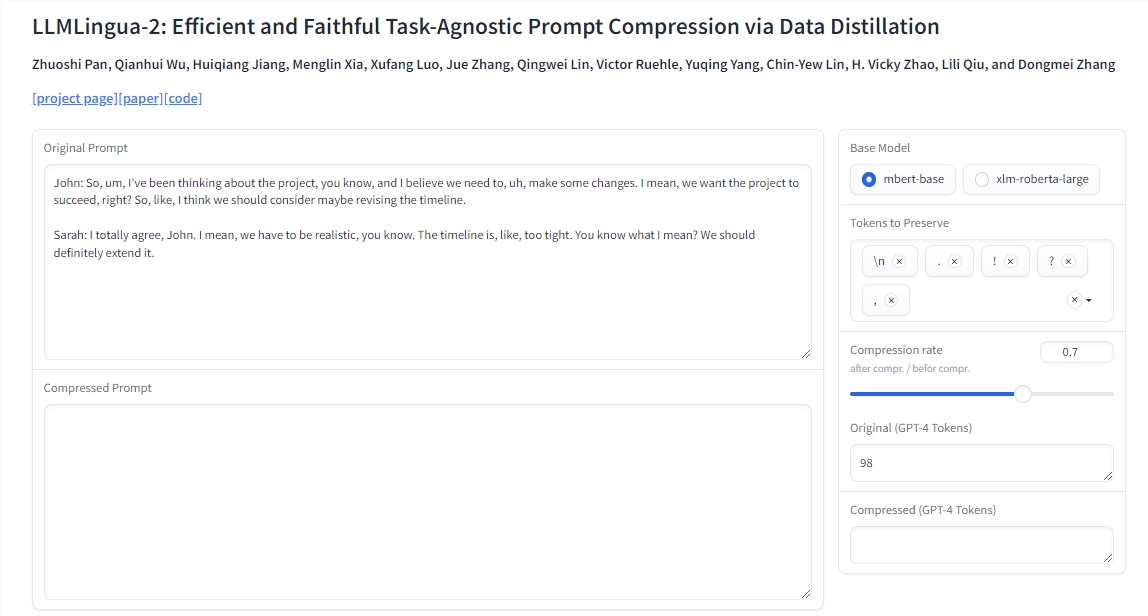 微软推出全新AI工具LLMLingua-2:压缩AI提示高达80%,显著提升效率与成本效益