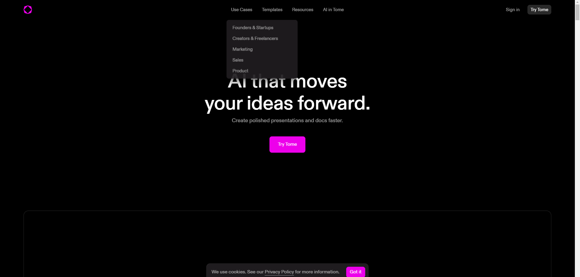 想用AI写小说?Tome AI一键免费解锁您的创作灵感