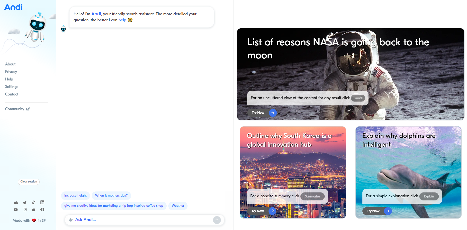 AI搜索聊天机器人如何使用?Andi教你在对话中获取准确搜索结果
