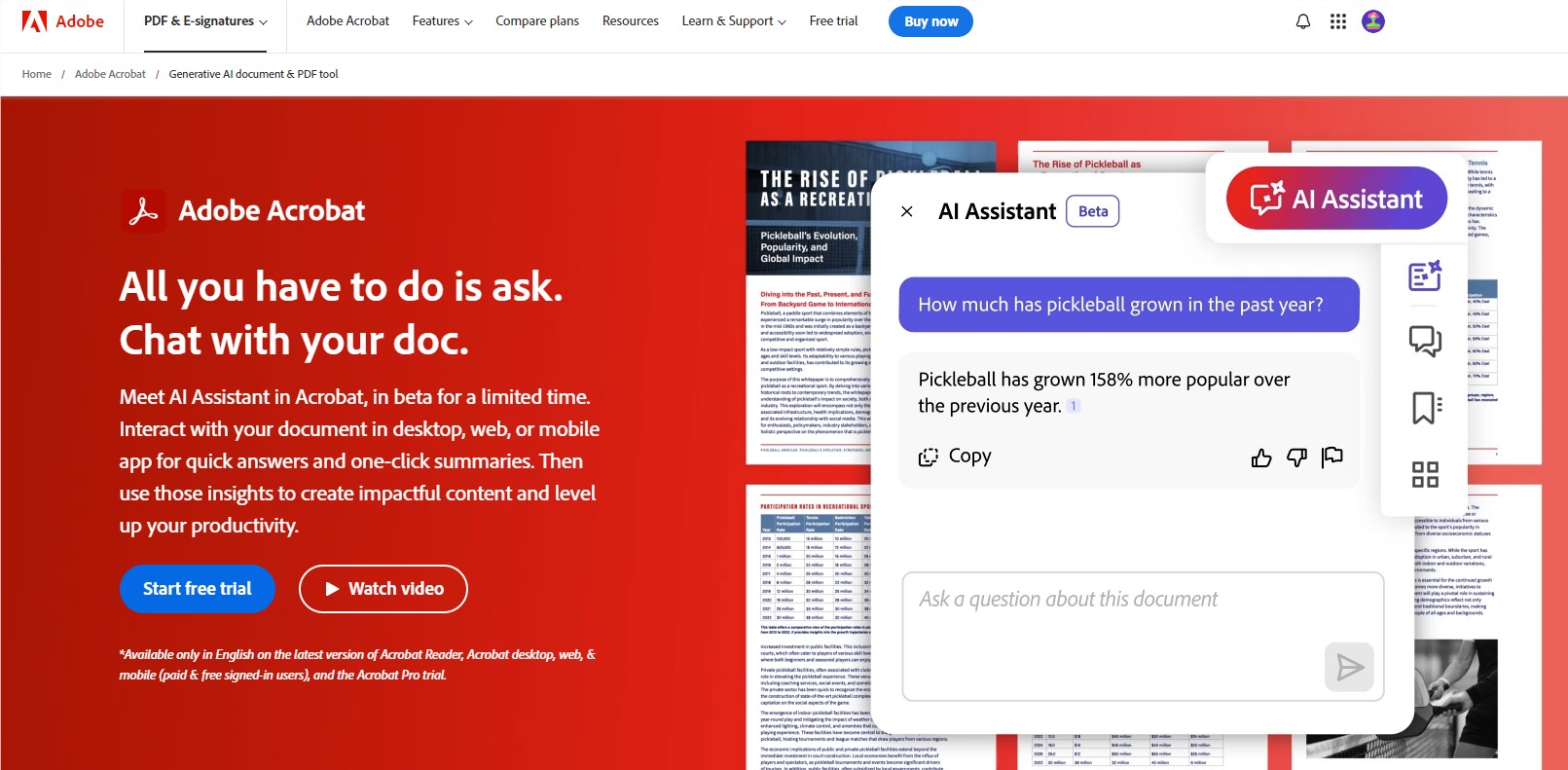 Adobe重磅推出PDF阅读AI助手,以4.99美元/月起订阅价助力用户高效处理文档