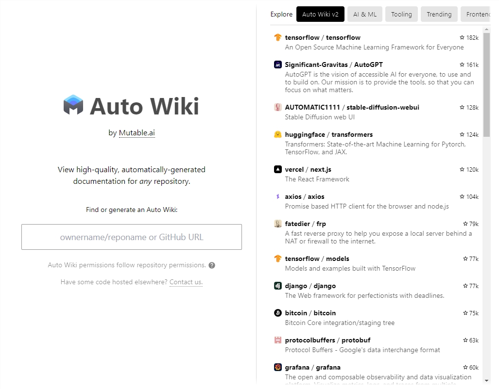 Mutable AI发布Auto Wiki v2:引领代码文档自动化新时代,将代码转化为维基百科式文章