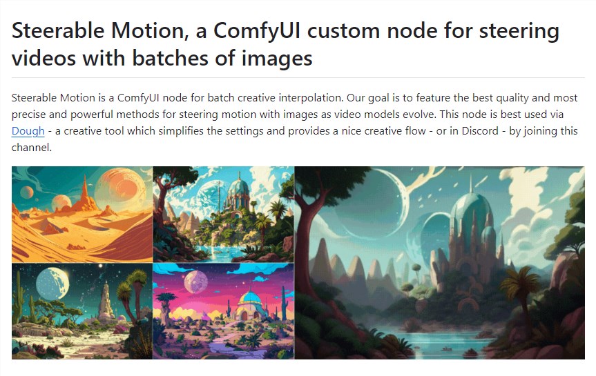 Steerable Motion插件更新至1.4版本,开启无限创意空间