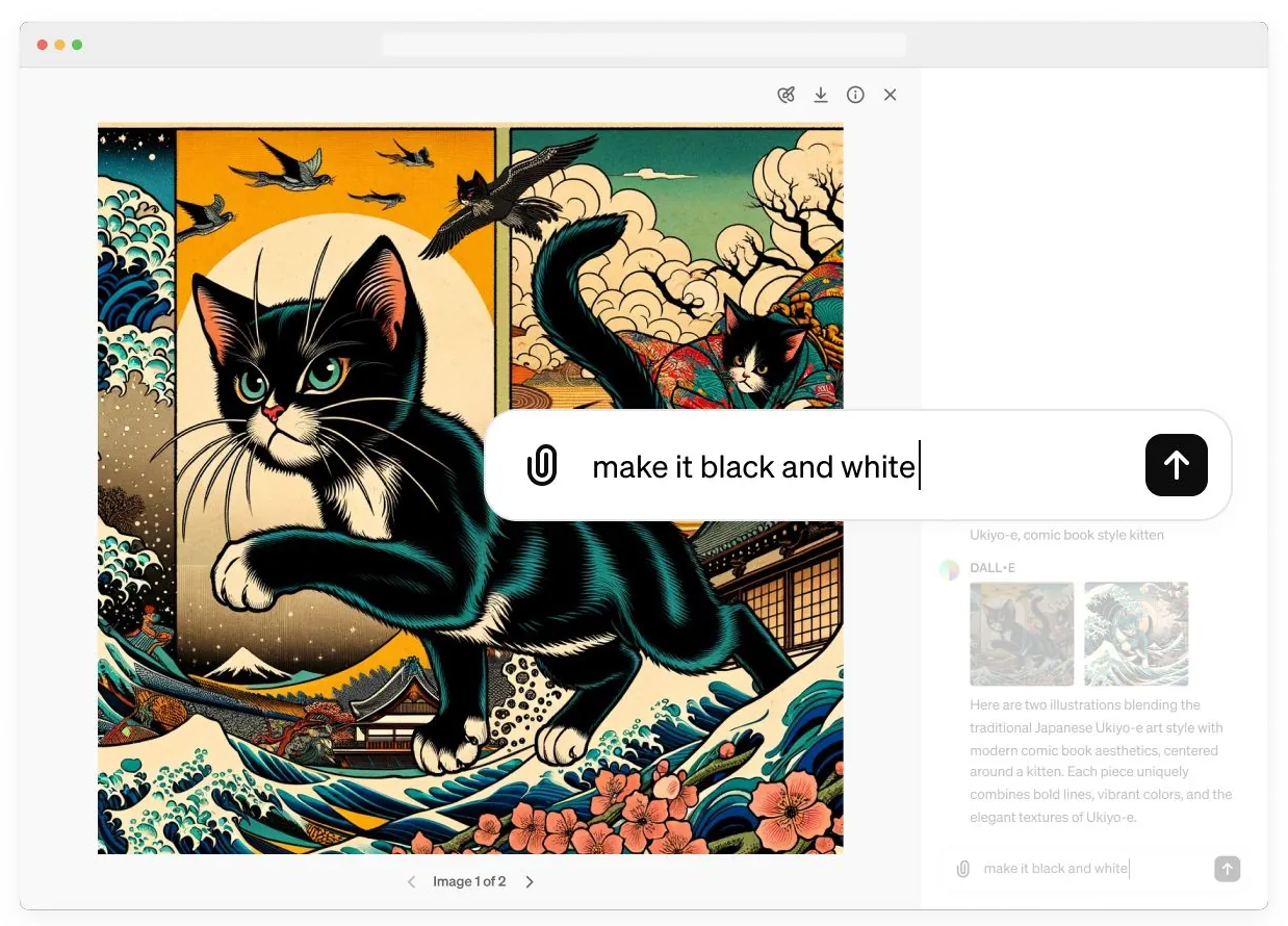 OpenAI升级DALL-E 3:引入编辑功能,让AI生成图片更精细可调