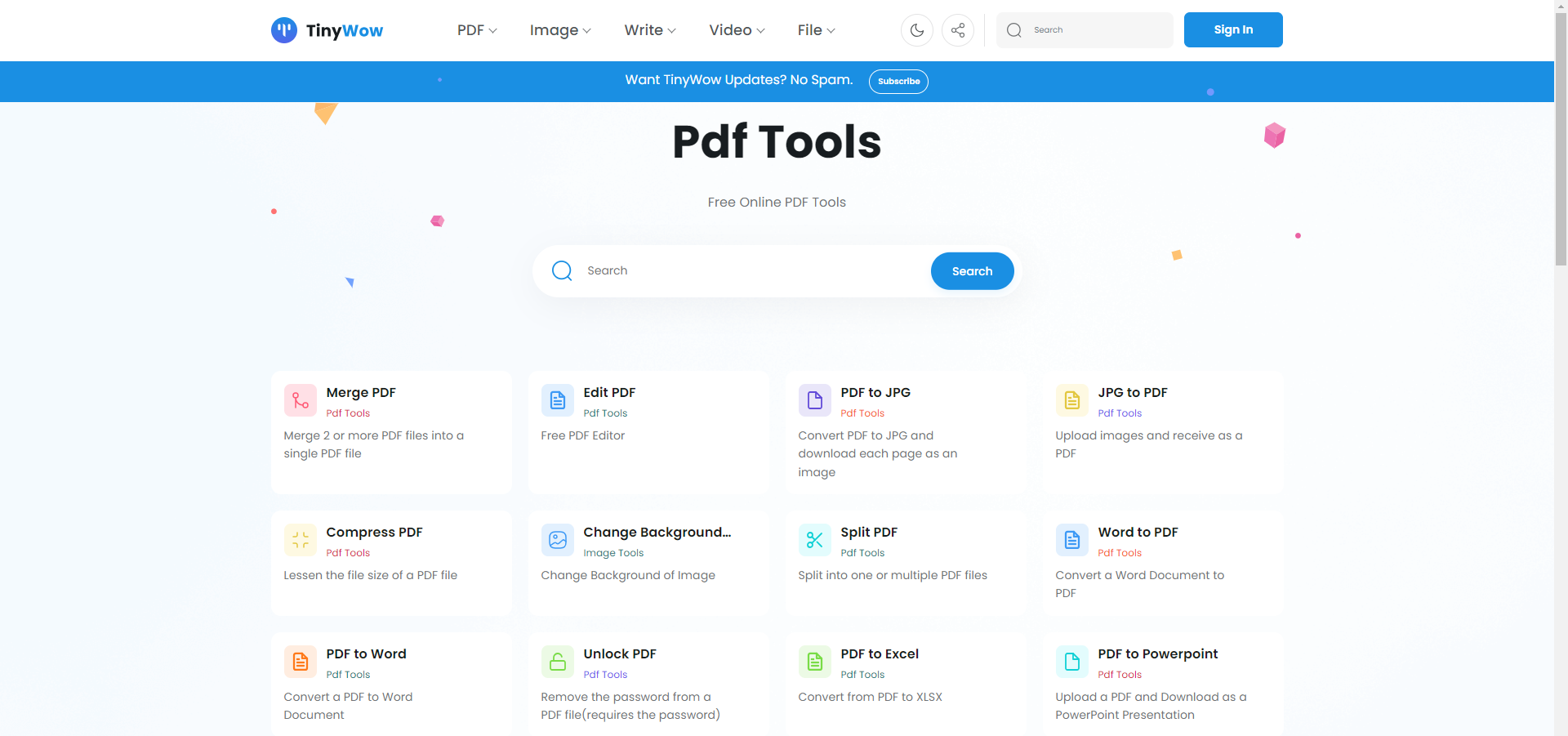 TinyWow:免费AI文件转换工具集,高效处理文件新选择