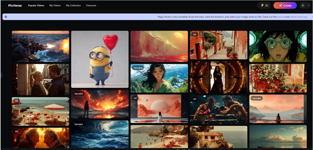 PixVerse发布革命性运动笔刷功能Magic Brush:创意动画的新篇章
