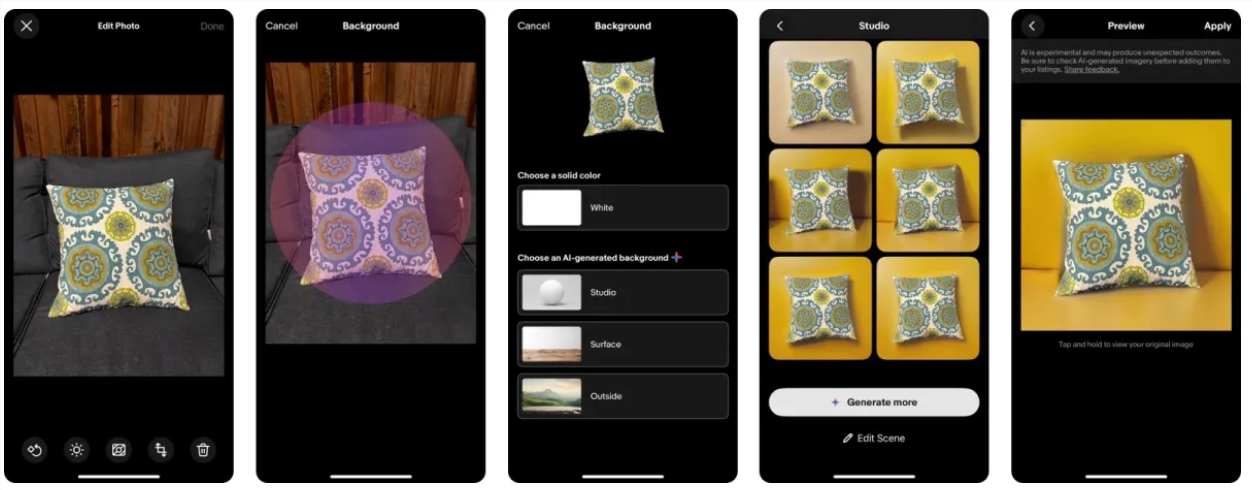 eBay新举措:AI辅助背景工具上线,助力卖家增强产品图片质量