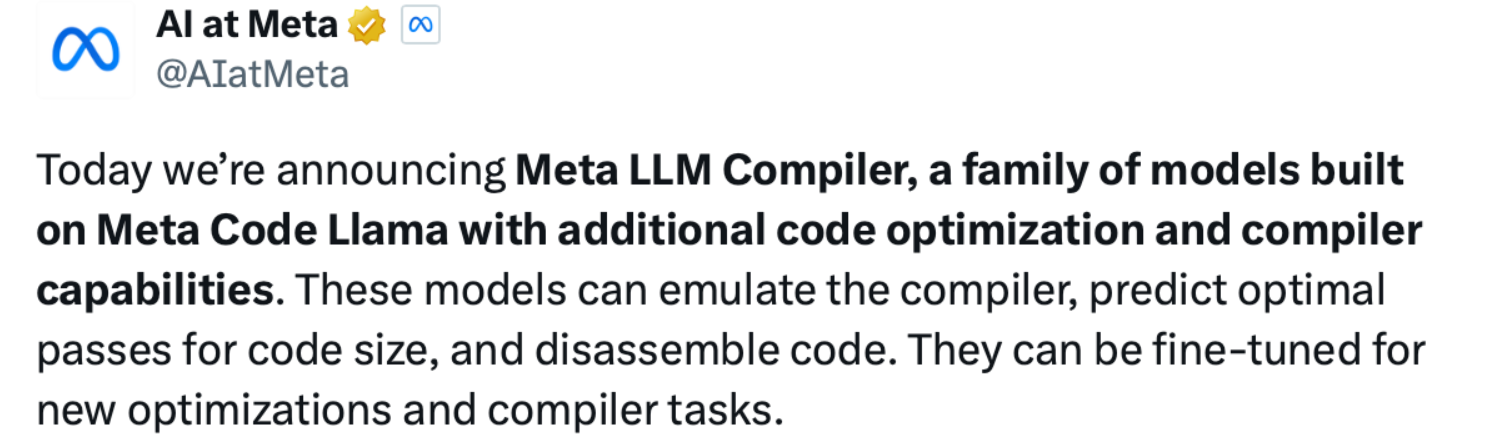 Meta重磅发布基于Code Llama的LLM编译器:引领代码优化与反汇编新纪元