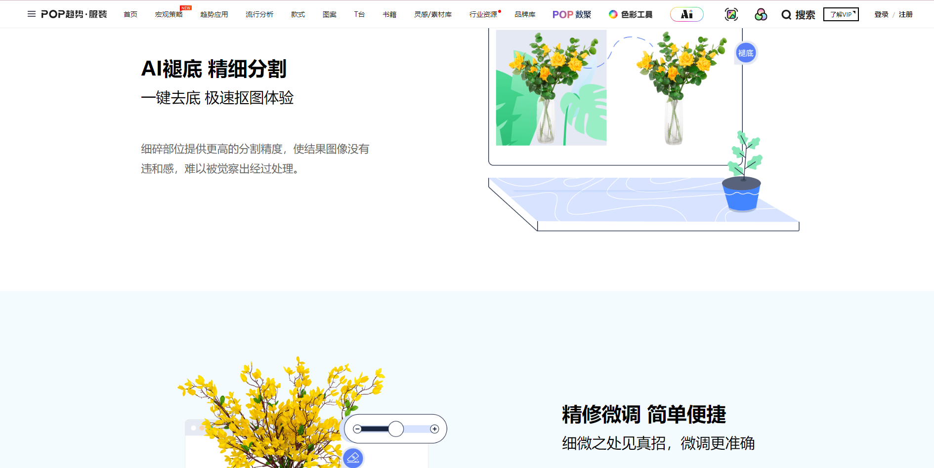 POP服装趋势网免费AI抠图工具:轻松打造专业级图片编辑新体验